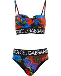 Dolce & Gabbana Bikini Mit Verzierung in Orange Damen Bekleidung Bademode und Strandmode Bikinis und Badeanzüge 