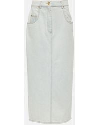 Nina Ricci - Denim Maxi Skirt - Lyst