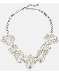 Self-Portrait - Crystal-Embellished Necklace - Lyst