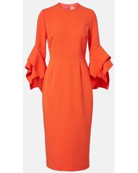 ROKSANDA - Ruffled Midi Dress - Lyst