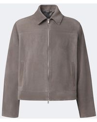 Lardini - Suede Jacket - Lyst