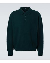 A.PRESSE - Cashmere Polo Sweater - Lyst