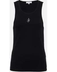 JW Anderson - Printed Cotton-blend Tank Top - Lyst