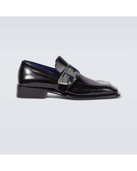 Burberry - Shield Ekd Leather Loafers - Lyst