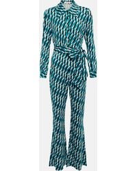 Diane von Furstenberg - Combi-pantalon imprimee - Lyst