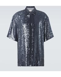 Dries Van Noten - Camicia Con Paillettes - Lyst