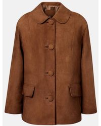 Prada - Veste En Daim - Lyst