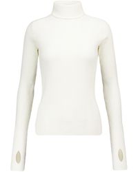 Reebok X Victoria Beckham Ribbed-knit Cotton-blend Jumper - White