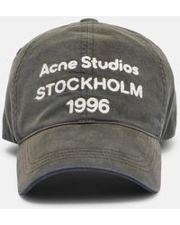 Acne Studios - Logo Cotton Twill Baseball Cap - Lyst