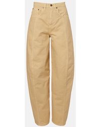 Victoria Beckham - High-Rise Barrel-Leg Jeans - Lyst