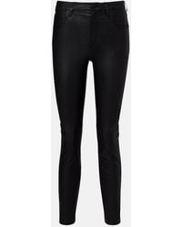 AG Jeans - Mari Leather Skinny Pants - Lyst