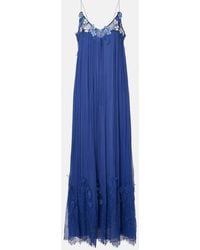 Costarellos - Kenda Embellished Chiffon Maxi Dress - Lyst
