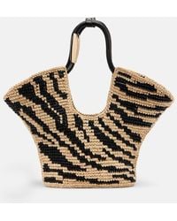 Zimmermann - Goldentime Raffia Tote Bag - Lyst