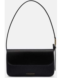 Victoria Beckham - Dorian Mini Leather-Trimmed Shoulder Bag - Lyst