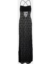 Jacquemus - La Robe Maille Puntini Polka-Dot Mesh Gown - Lyst