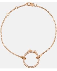 Repossi - Antifer 18kt Rose Gold Bracelet With Diamonds - Lyst