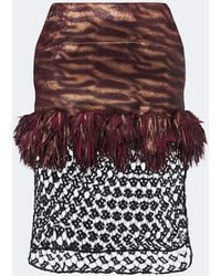 JACQUES WEI - Fringed Paneled Sequined Miniskirt - Lyst