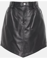 Alexandre Vauthier - Leather Miniskirt - Lyst