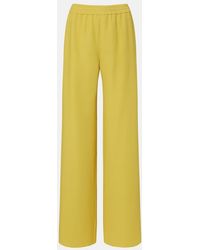 Valentino - Silk Wide-Leg Pants - Lyst
