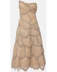 Costarellos - Sylvie Embellished Georgette Cocktail Dress - Lyst