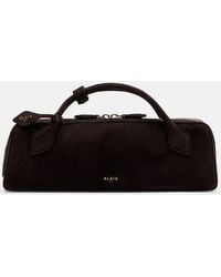 Alaïa - Le Teckel Small Suede Clutch - Lyst