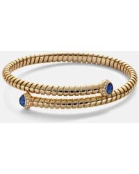 Marina B - 18Kt Bangle With Sapphires And Diamonds - Lyst