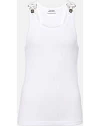 Jean Paul Gaultier - Ribbed-Knit Cotton Jersey Tank Top - Lyst