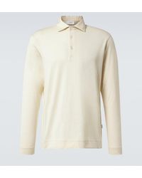 Lardini - Cotton And Silk Polo Sweater - Lyst