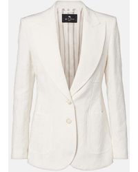 Etro - Embroidered Cotton-Blend Blazer - Lyst