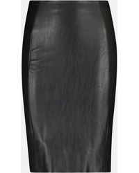 Wolford - Jenna Faux Leather Midi Skirt - Lyst