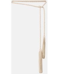 Nour Hammour - Leather Tassel Belt - Lyst