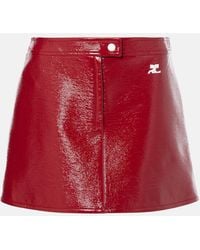 Courreges - Reedition Vinyl Miniskirt - Lyst