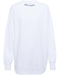 Palm Angels Cotton Sweatshirt - White