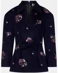 ShuShu/Tong - Bow-Detail Embellished Wool Top - Lyst