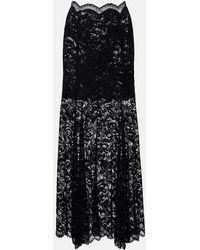 Rabanne - Floral Lace Maxi Skirt - Lyst
