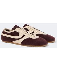 Dries Van Noten - Sneakers Aus Veloursleder Mit Leder - Lyst