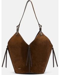 Isabel Marant - Schultertasche Tampa Medium Aus Veloursleder - Lyst