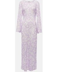 RIXO London - Alondra Printed Maxi Dress - Lyst
