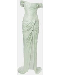 Marmar Halim - Robe Asymetrique A Encolure Bardot - Lyst