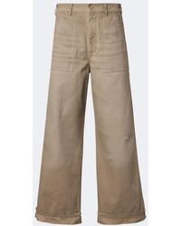 Acne Studios - Cotton Twill Wide-Leg Pants - Lyst