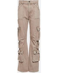 Dolce & Gabbana - Pantalones cargo de algodon de tiro alto - Lyst