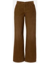 The Row - Eglitta Cotton Corduroy Wide-Leg Pants - Lyst
