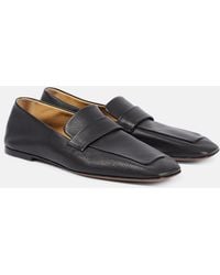The Row - Square Leather Loafers - Lyst
