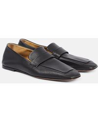 The Row - Square Leather Loafers - Lyst