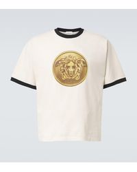 Versace - Medusa Cotton Jersey T-Shirt - Lyst