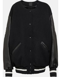 Givenchy - Oversized Wool-blend Varsity Jacket - Lyst