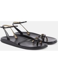 The Row - Sandalen Hugh Aus Leder - Lyst