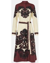 La DoubleJ - Robe Midi Sundowner Imprimee En Coton - Lyst