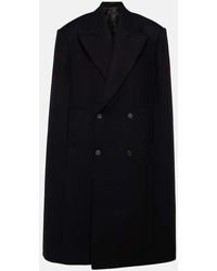 Wardrobe NYC - Double-breasted Virgin Wool Cape - Lyst