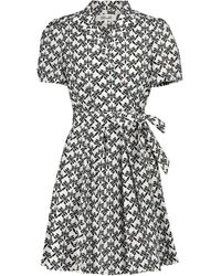 Diane von Furstenberg - Mini-robe Evalina en popeline de coton - Lyst